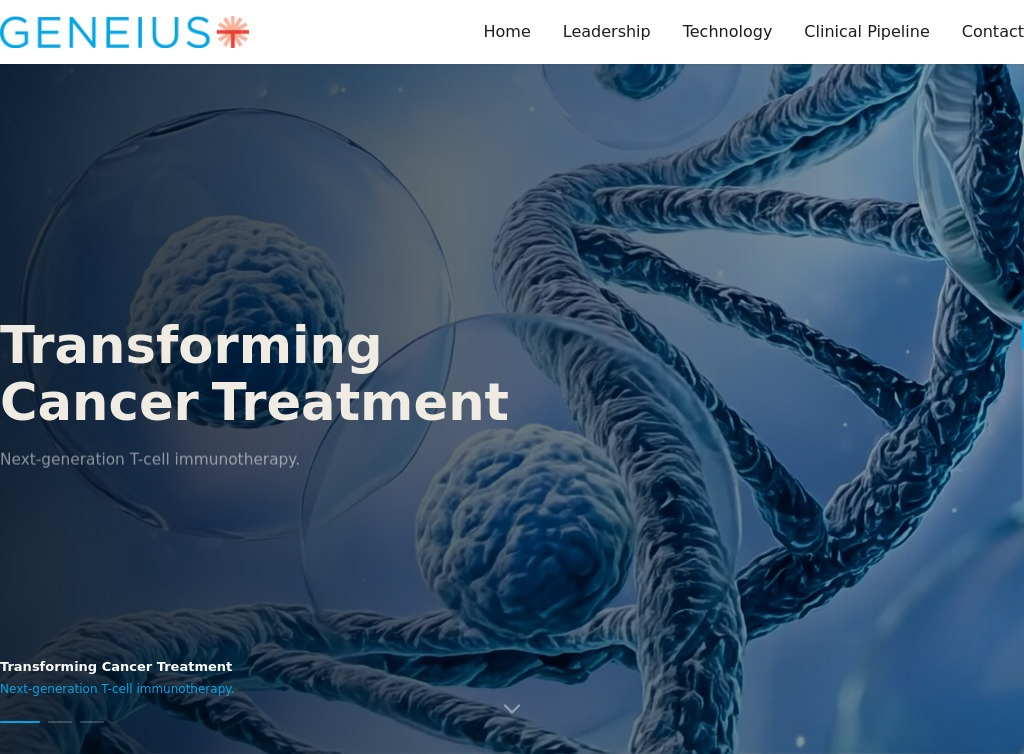 Geneius Biotech — professional website built by Free Website Ninja